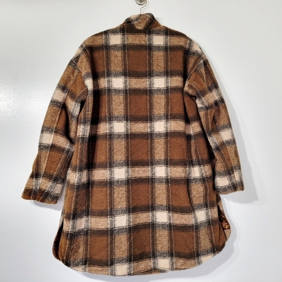 Blank NYC Plaid Cocoon Wanderer Oversized Coat Size Small - Picture 5 of 15